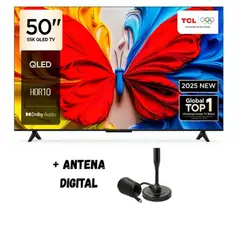 TCL - Televisor QLED FHD Smart Google TV 50S5K + Antena Digital