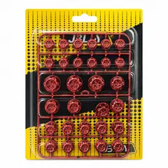OEM - Tapa Para Tuerca De Llanta Universal Rojo 30Pcs