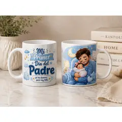 GENERICO - TAZA PERSONALIZADA, REGALO MUG PRIMER DIA DEL PADRE, 11 OZ