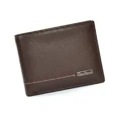 PAUL HARRIS - Billetera de cuero para hombre con sencillero int - marrón s284
