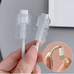 GENERICO - Pack x5 Fundas Protectores para cable de datos ABS Antirrotura