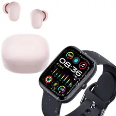 XIAOMI - Combo Smartwatch Vidvie SW1618 Negro + Redmi Buds 6 Play Rosa