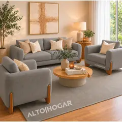 ALTO HOGAR - Juego de Sala Amarantha 3 1 1 - Tapiz Antifluido