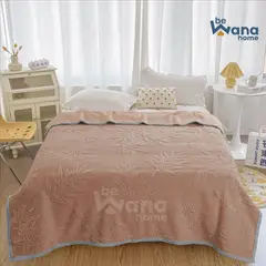 CASATEX - Mantas Lana con Carnero Sherpa 2 Plazas Brown
