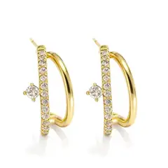 ELAHIA JOYERIA - ARETES DESTELLO DORADO