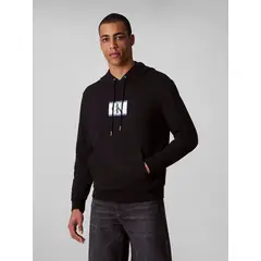 CALVIN KLEIN - Sudadera de felpa con monograma CK