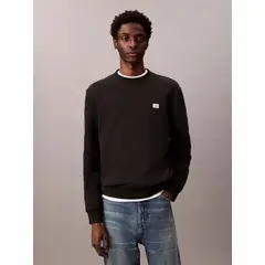 CALVIN KLEIN - SWEATSHIRT 400GSM TERRY BADGE CREWNECK SW CK