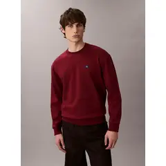 CALVIN KLEIN - SWEATSHIRT LS EU 350TERRY BADGE CN SWTSHR