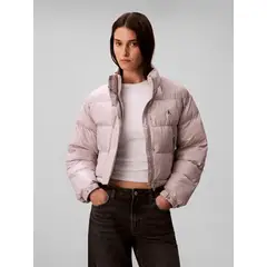 CALVIN KLEIN - CASACA SHINE CROP PUFFER JACKET CK