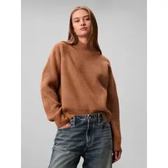CALVIN KLEIN - SWEATER WOOLEN STITCH PULLOVER CK