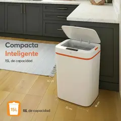 OEM - Basurero Inteligente Con Sensor Abre Y Cierra Automático 15L
