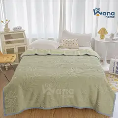 CASATEX - Mantas Lana con Carnero Sherpa 2 Plazas light green