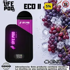 LIFE - VAPER POD ECO II 10K GRAPE ICE