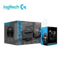 LOGITECH - G923 Racing Wheel And Pedals For Pc & Xbox Negro + palanca