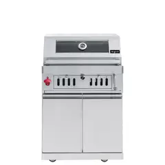 FRITECSA - Parrilla a Carbón con Tapa y Gabinete Bajo Modelo: BUNKER SS FREESTANDING 70