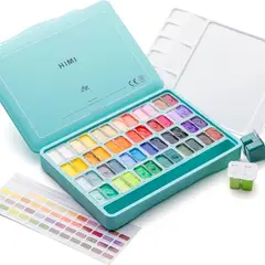 GENERICO - Miya Himi Gouache Twin JellyCup Nueva Visión 48colores -VERDE