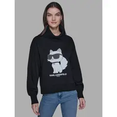 KARL LAGERFELD - SUDADERA CON ESTAMPADO DE CHOUPETTE KL