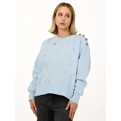 KARL LAGERFELD - SWEATSHIRT ALLOVERHOTFIXSWEATSHIRT