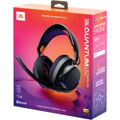 JBL - AUDIFONO QUANTUM 650 - INALAMBRICO Y BLUETOOTH - HI RES - NEGRO CON MORADO NEW