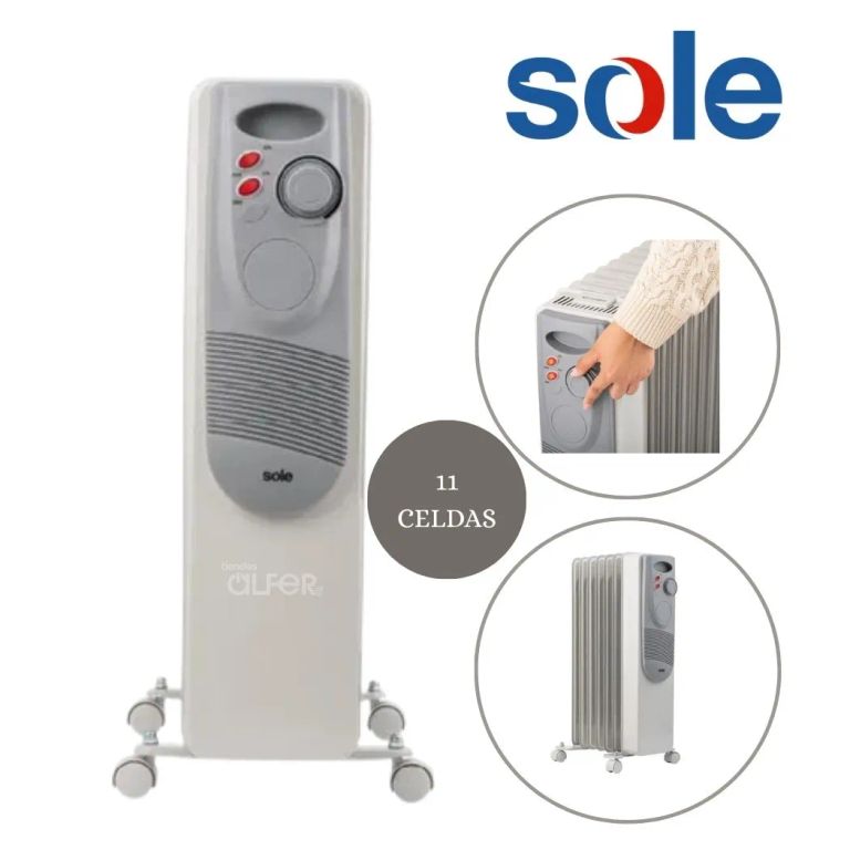 Estufa de Aceite Eléctrica 11 celdas 2500W SOLE2500