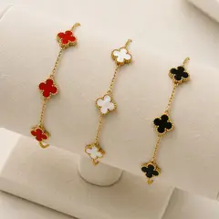 GENERICO - Set de 3 pulseras trébol VC - Naif Jewelry Peru