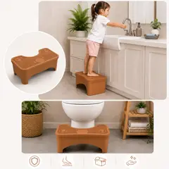 INSPIRA MARKET - Taburete Silla Banquito Infantil para Inodoro con Compartimento de Almacenamiento
