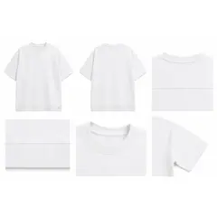 GENERICO - Camiseta Boxy Fit con Canesú Espalda y Rib Inferior