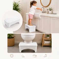 INSPIRA MARKET - Taburete Silla Banquito Infantil para Inodoro con Compartimento de Almacenamiento