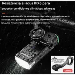 Rockbros - Luz delantera, bicicleta, scooter de 3000 Lúmenes, ROCKBROS, colgante
