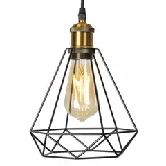 CEMLIGHTING - Lampara diamante socket dorado incluye 1 foco