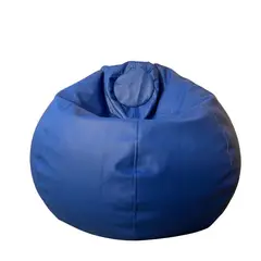PUFF LIMA - Puff Burbuja Grande ultracuero Azul Pufflima