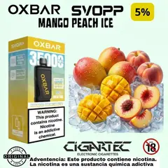 GENERICO - VAPER SEMIRECARGABLE OXBAR SVOPP KIT 35K - MANGO PEACH ICE