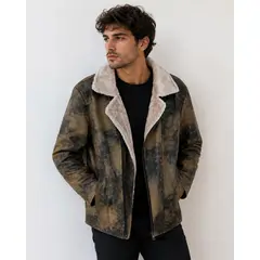 GENERICO - Casaca Biker parahombre Slim Fit