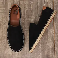 GENERICO - Alpargatas Casuales Minimalistas para Hombre - Talla 43 - Negro