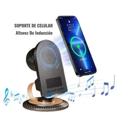 OEM - Soporte para Celular con Parlante Integrado Conectividad Inducción - Bluetooth 5.3 portatil