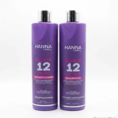 PLACENTA LIFE RADIANT - Kit Hanna Caball Elixir 12 Óleos – Shampoo y Acondicionador