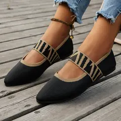 TIOZONEY - Sandalia Mujer -Negro