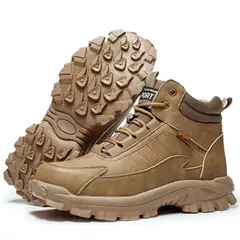 TIOZONEY - Botas de seguridad impermeables para hombre