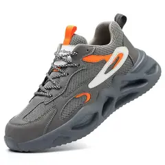 TIOZONEY - Zapatillas de trabajo con punta de acero