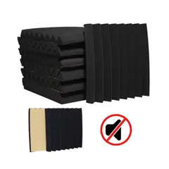 ALL SOUND - Esponja Acústica de Pared c Autoadhesivo Mod Sierra Negro EA-SIN50