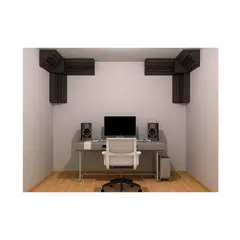 ALL SOUND - Espuma Trampa de BajoEsquinero de 8Pcs Esponja Acustica p Pared c Autoadesivo EA-TBC