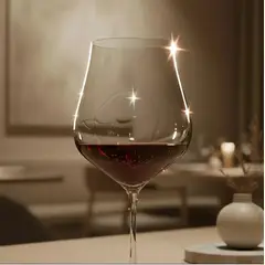 BOHEMIA CRYSTAL - Tulipa Burgundy 600ml Bohemia Cristal Glass- Set x 6 copas
