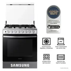 SAMSUNG - Cocina a Gas de 6 Hornillas 146L NX52T5311PS/PE