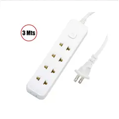 OPALUX - Extensión Múltiple 10 Amp 3 Metros OP-NK135