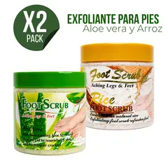 OEM - Pack x2 Exfoliantes Para Pies Aloe Vera Y Arroz