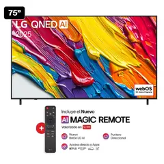 LG - TELEVISOR QNED 4K 75 75QNED82ASG CON THINQ AI
