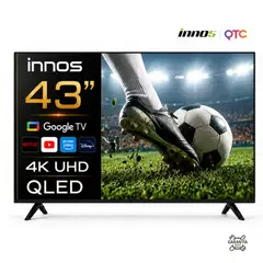 GENERICO - Televisor Smart TV INNOS 43 Pulgadas 4K UHD QLED GoogleTV WiFi Bluetooth 2GB RAM 64GB