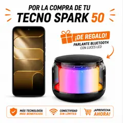 TECNO MOBILE - TECNO SPARK 50 4+256GB (KN4) - TITANIUM GREY + REGALO