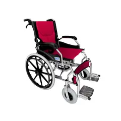 SALUX - SILLA DE RUEDAS ESTANDAR DE ALUMINIO ARO PVC 20 TIPO MALETA