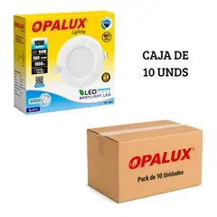 OPALUX - Spot Dicroico LED Empotrable 10W Luz Blanca - Pack de 10 Unidades